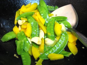 Ginger-Scented Squash and Peas