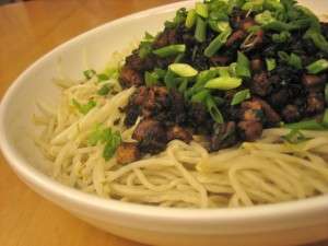 noodles with pork mushroom sauce 2