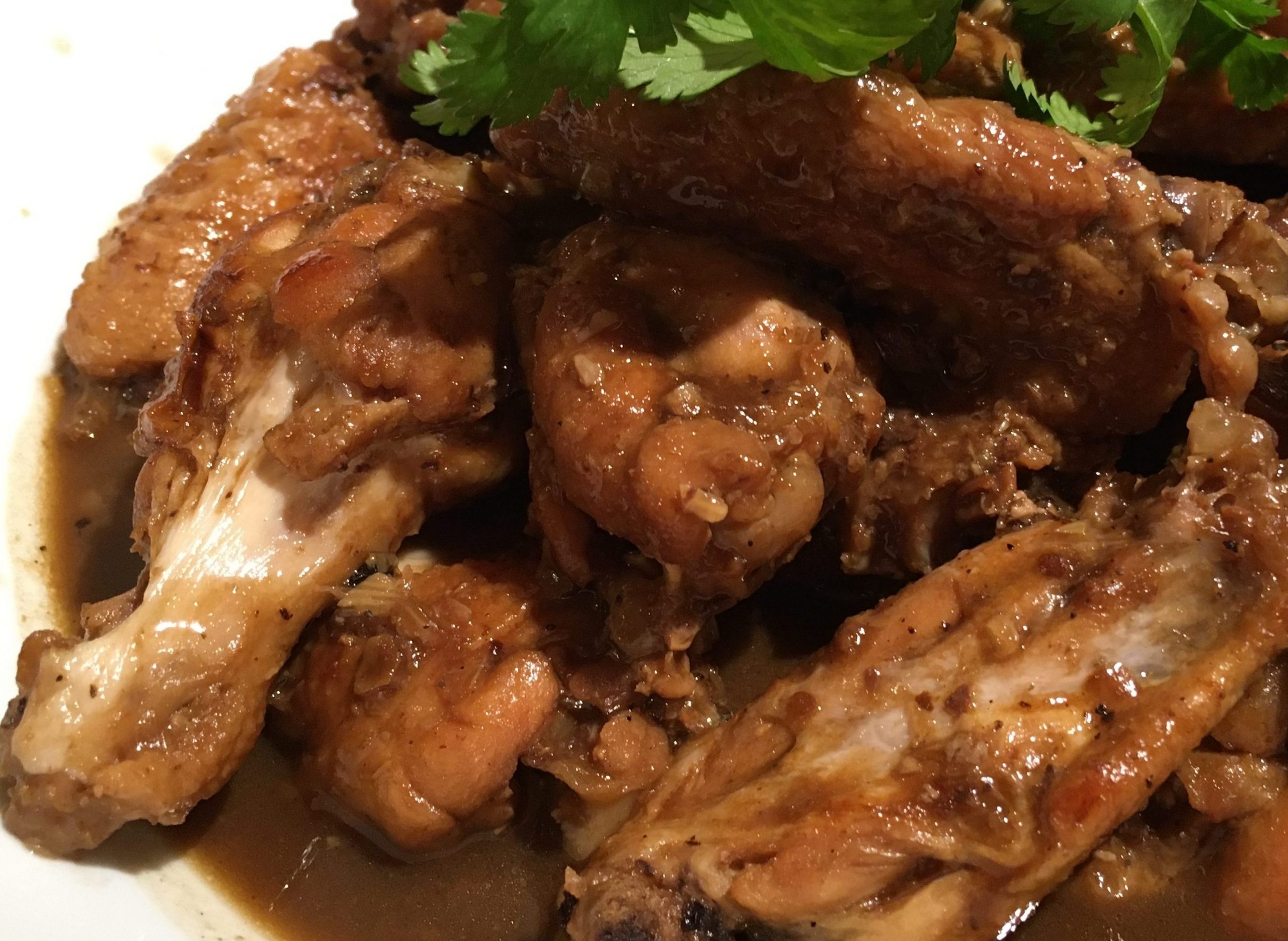Hakka braised chicken wings in bean sauce