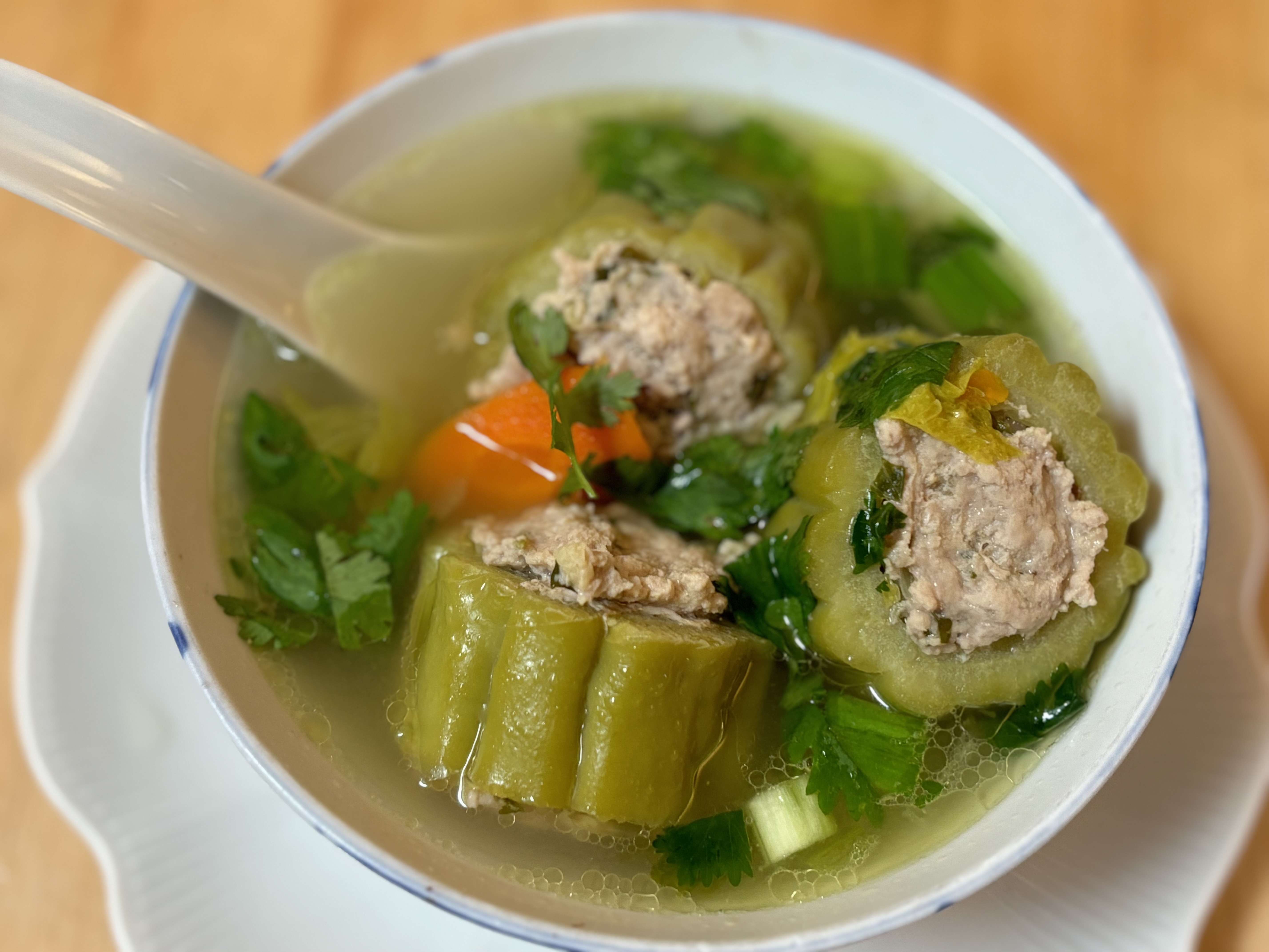 Stuffed Bitter Melon Soup from The Hakka Cookbook